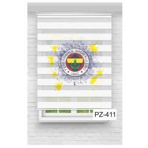 Fenerbahçe Baskılı Zebra Perde