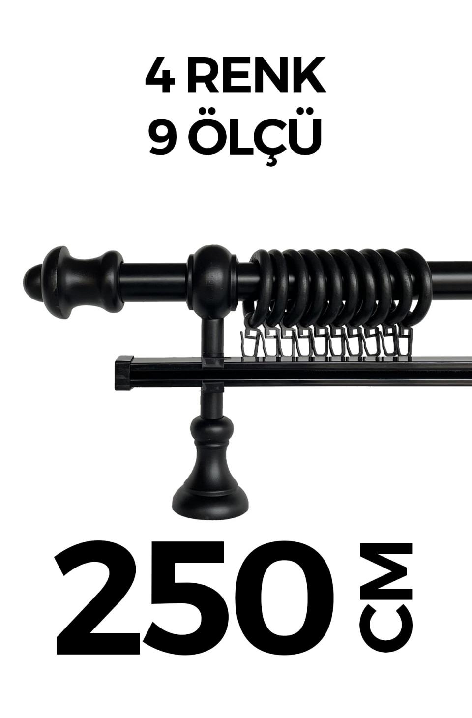Raylı Siyah 250