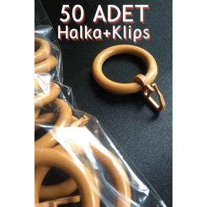 50 ADET AHŞAP ÇEVİZ RUSTİK PERDE HALKA ve KLİPSİ, RUSTİK HALKA VE KANCASI - 50ahşap